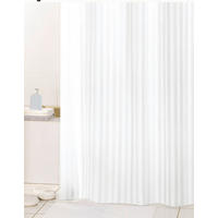 Duschvorhang weiß Kunststoff B/L: ca. 180x200 cm Duschvorhang_Hilton - weiß (180,00/200,00cm) - Acus