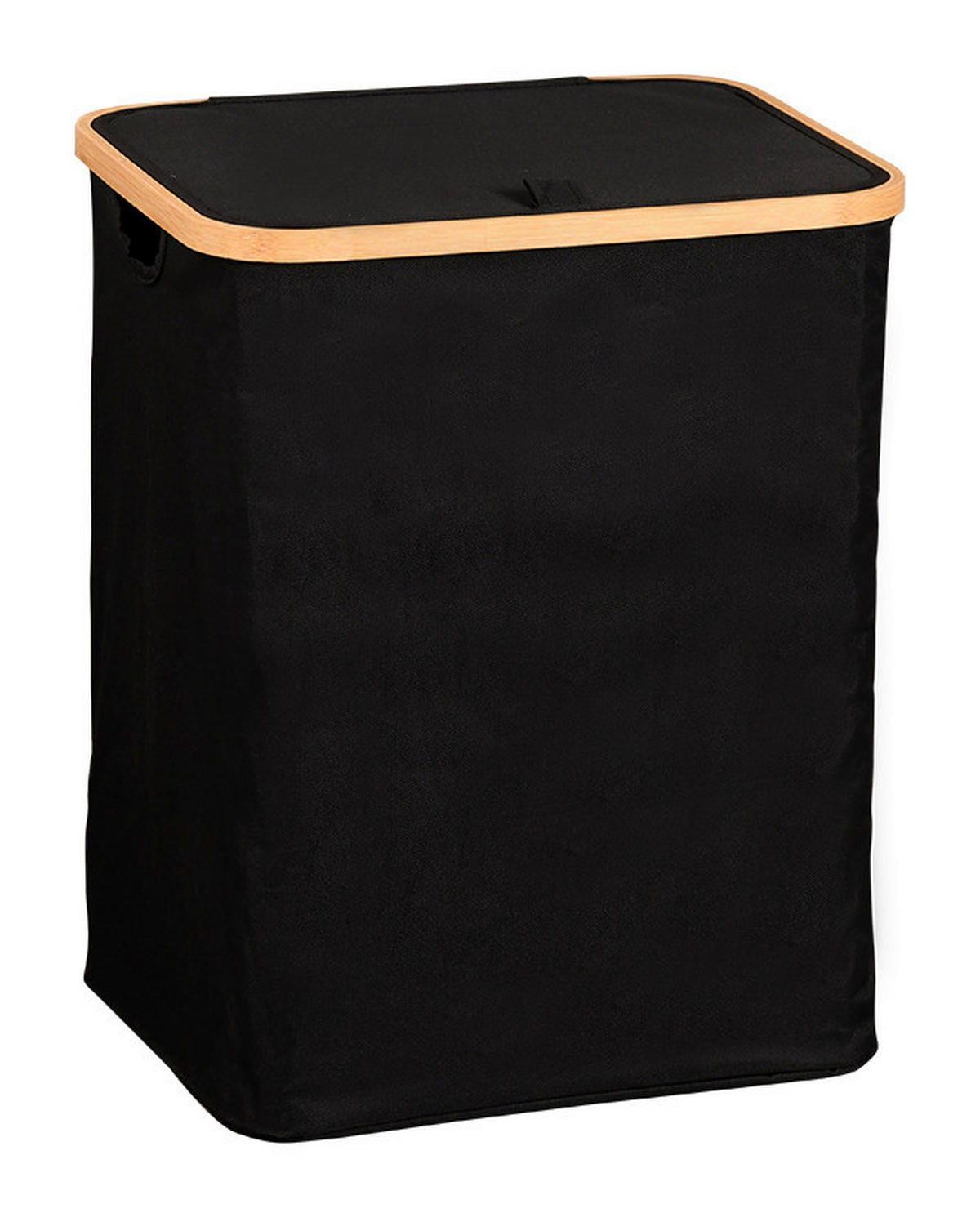 Kesper Wäschesammler schwarz Bambus B/H/L: ca. 35x5x43,5 cm Wäschesammler - braun/schwarz (43,50/35,00/5,00cm) - Kesper