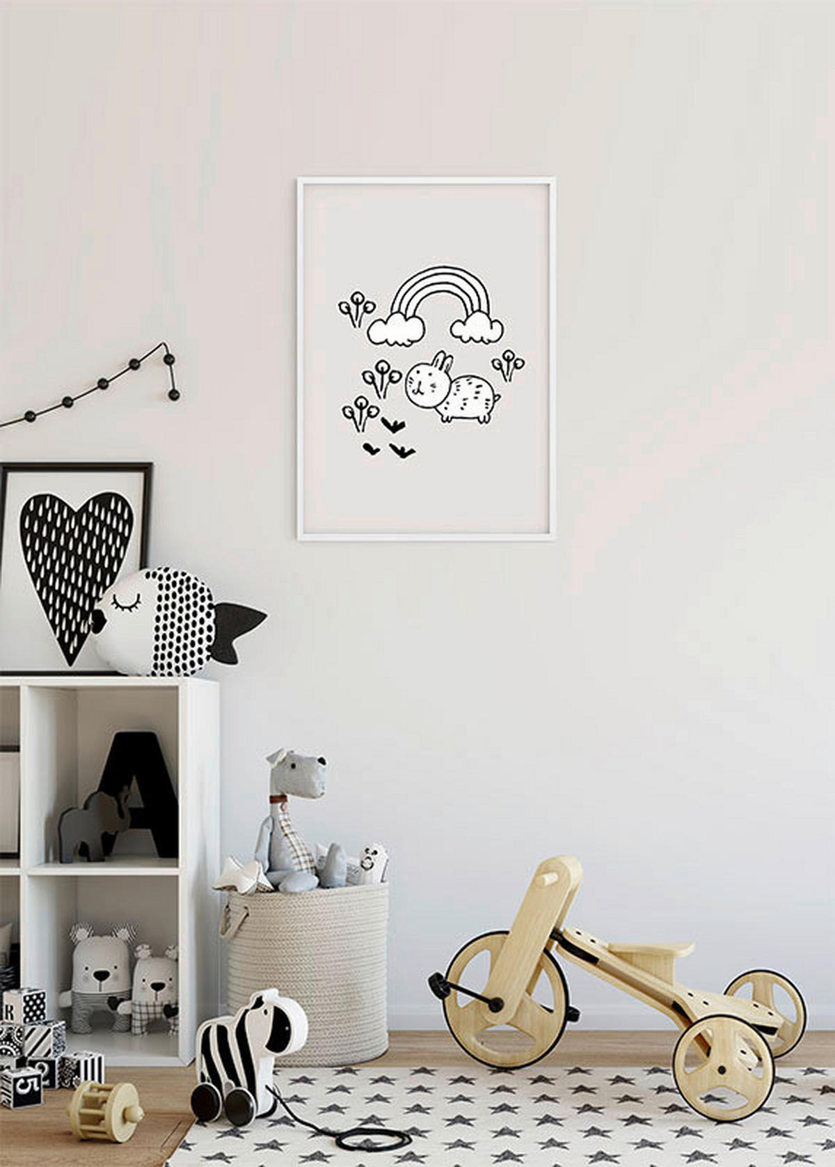 Komar Poster Scribble Bunny Scribble Bunny - (30,00/40,00cm) - Komar