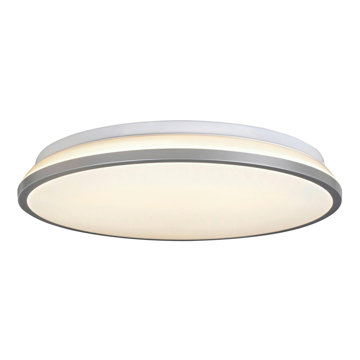 Näve Leuchten Deckenleuchte 1275460 Alu Metall Kunststoff B/H/T: ca. 39x6x39 cm null 1 Brennstellen Alicante - Alu (39,00/6,00/39,00cm) - Näve Leuchten