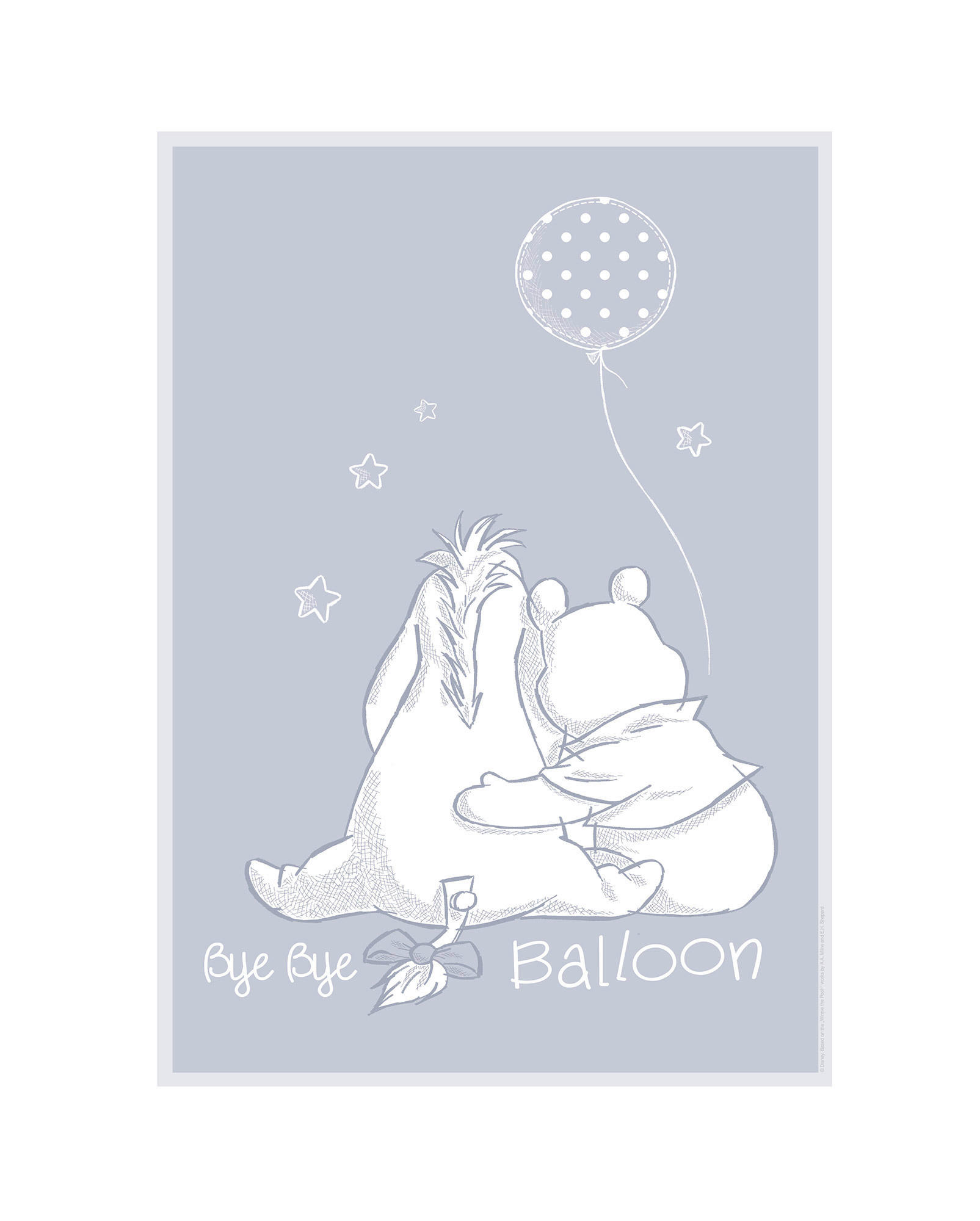 Komar Poster Winnie Pooh Bye Bye Balloon Disney B/L: ca. 40x50 cm günstig online kaufen