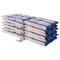 Grasekamp Auflage für Hochlehner blau Polyester-Mischgewebe B/H/L: ca. 53x5x121 cm Auflage_Hochlehner - blau/bunt (121,00/53,00/5,00cm) - Grasekamp