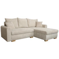 Ecksofa mit Bettfunktion und Bettkasten beige B/H/T: ca. 224,5x90x168 cm Soria_2F/li-OT/re_Ecksofa - beige (224,50/90,00/168,00cm)