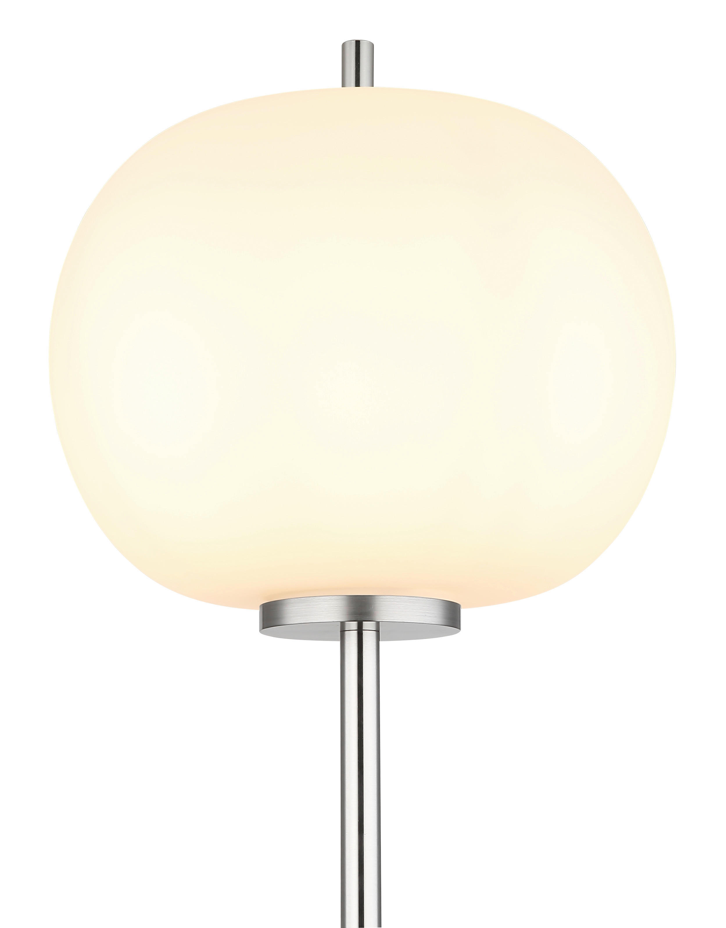 GLOBO Stehleuchte nickel matt Glas Metall H/D: ca. 160x30 cm 1 Brennstellen 15345SNO - nickel matt (30,00/160,00cm) - GLOBO