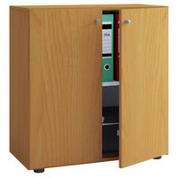 Büroschrank Lona L buche Nachbildung weiß B/H/T: ca. 70x74x39 cm Lona L - weiß/buche (70,00/74,00/39,00cm) - VCM Möbel