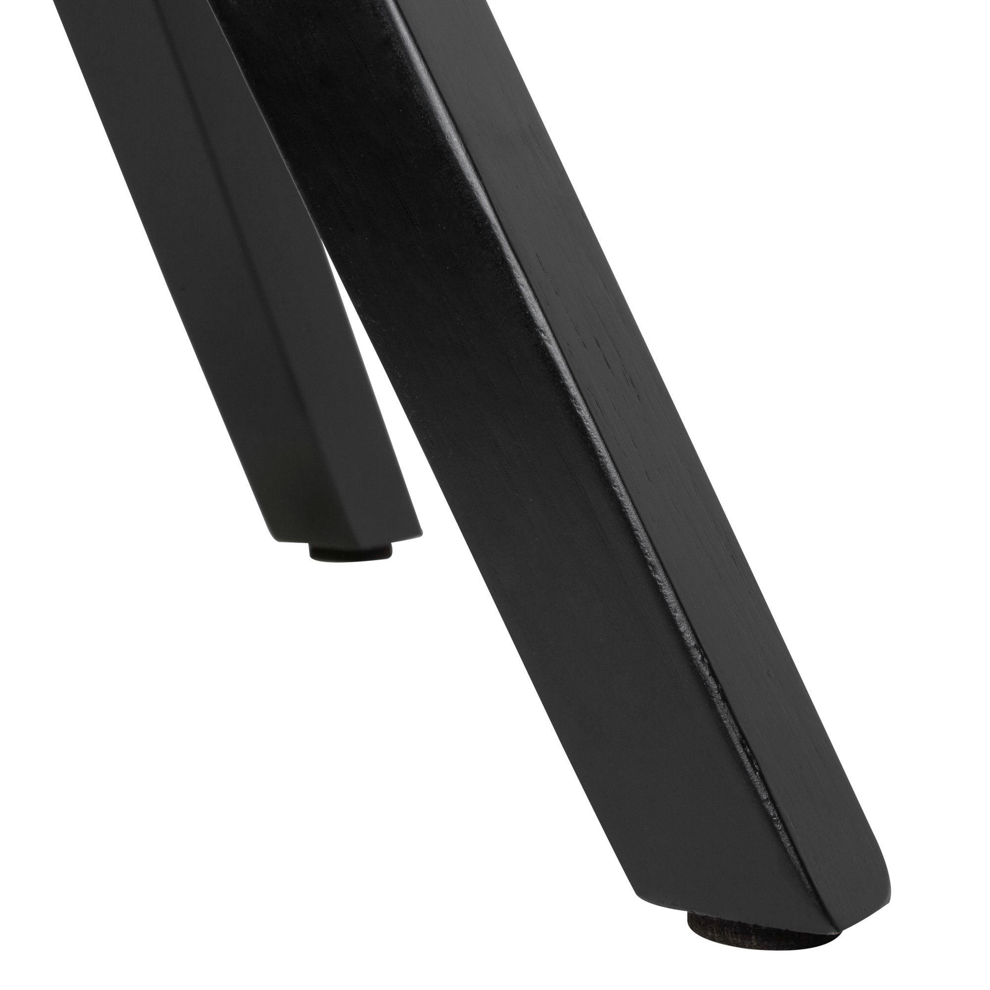 Stuhl anthrazit schwarz Stoff Echtholz B/H/T: ca. 54x85x58 cm Esszimmerstuhl - schwarz/anthrazit (54,00/85,00/58,00cm) - Wohnling
