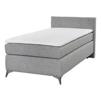 Boxspringbett  grau Liegefläche B/L: ca. 100x200 cm Nora_Boxspringbett - grau (104,00/102,00/210,00cm)