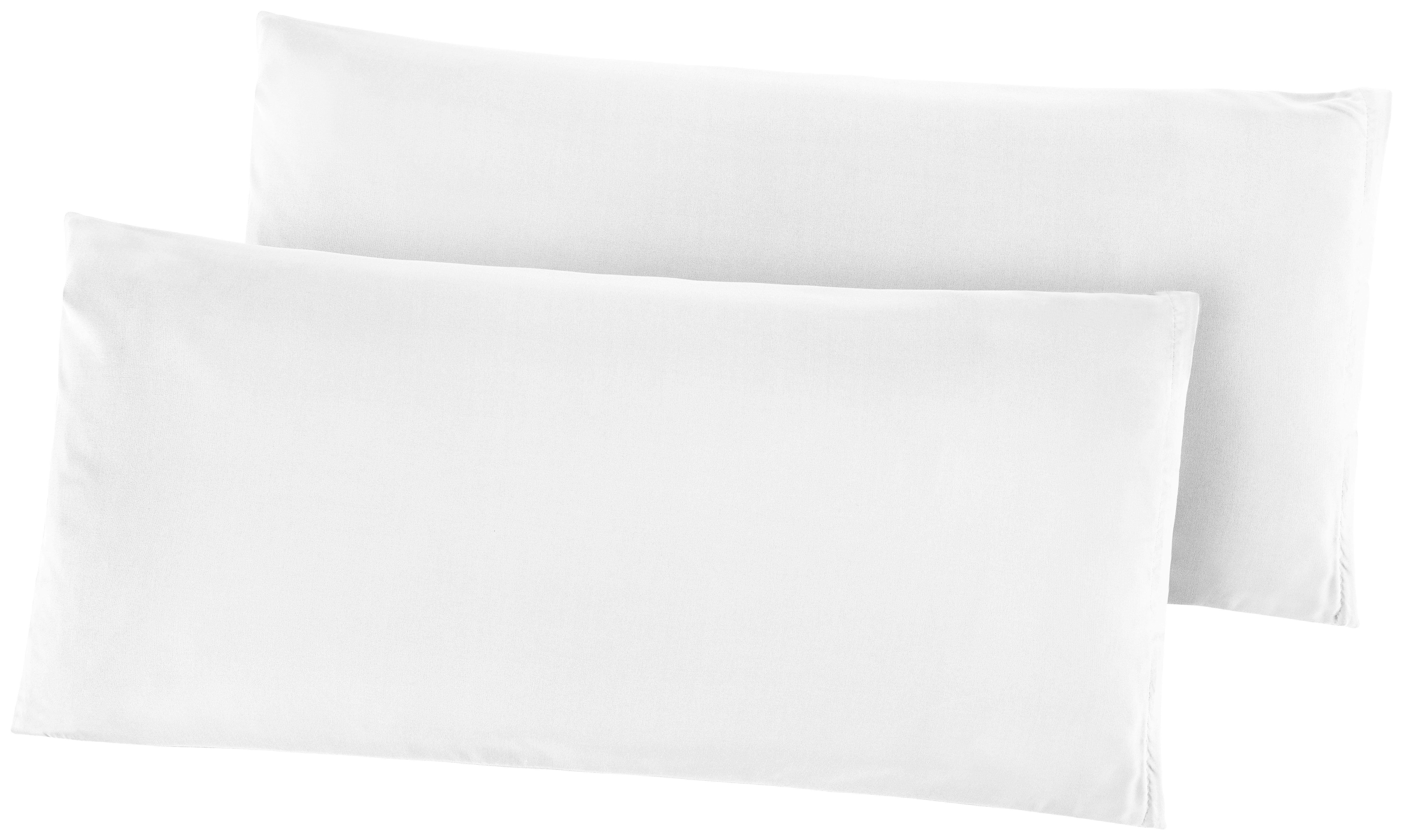Kissenhülle Microfaser Kissenbezug_2erPack Microf.40x80 - weiß (40,00/80,00cm)
