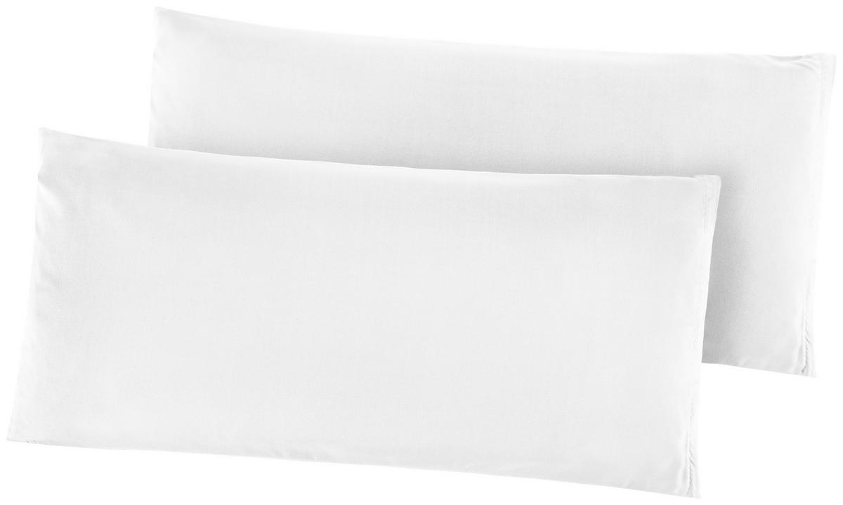 Kissenhülle Microfaser Kissenbezug_2erPack Microf.40x80 - weiß (40,00/80,00cm)