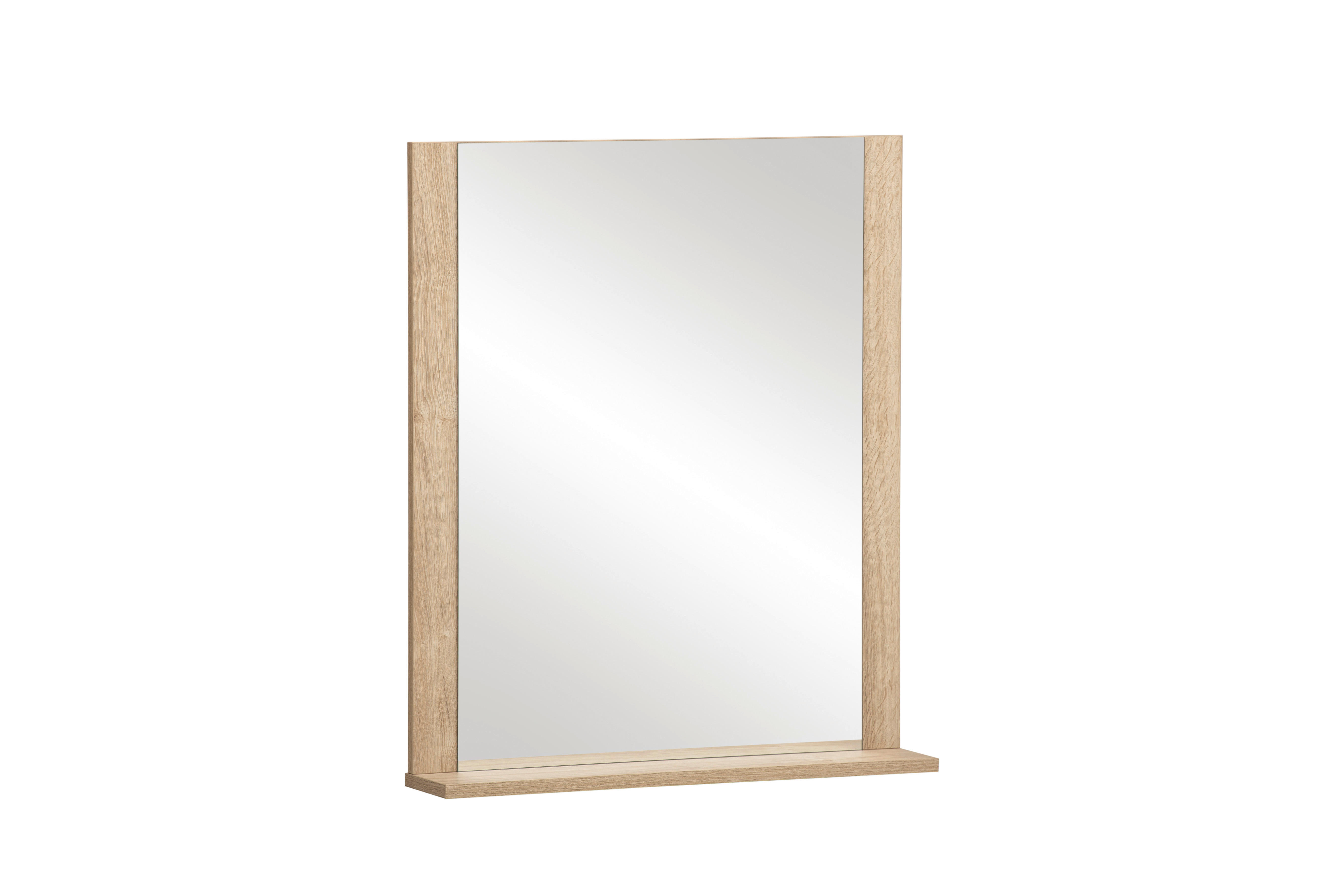 Wandspiegel Emmik Eiche Eiche weiß Nachbildung B/H/T: ca. 59,6x71,1x12,3 cm Emmik - Eiche (59,60/71,10/12,30cm) - Möbelpartner