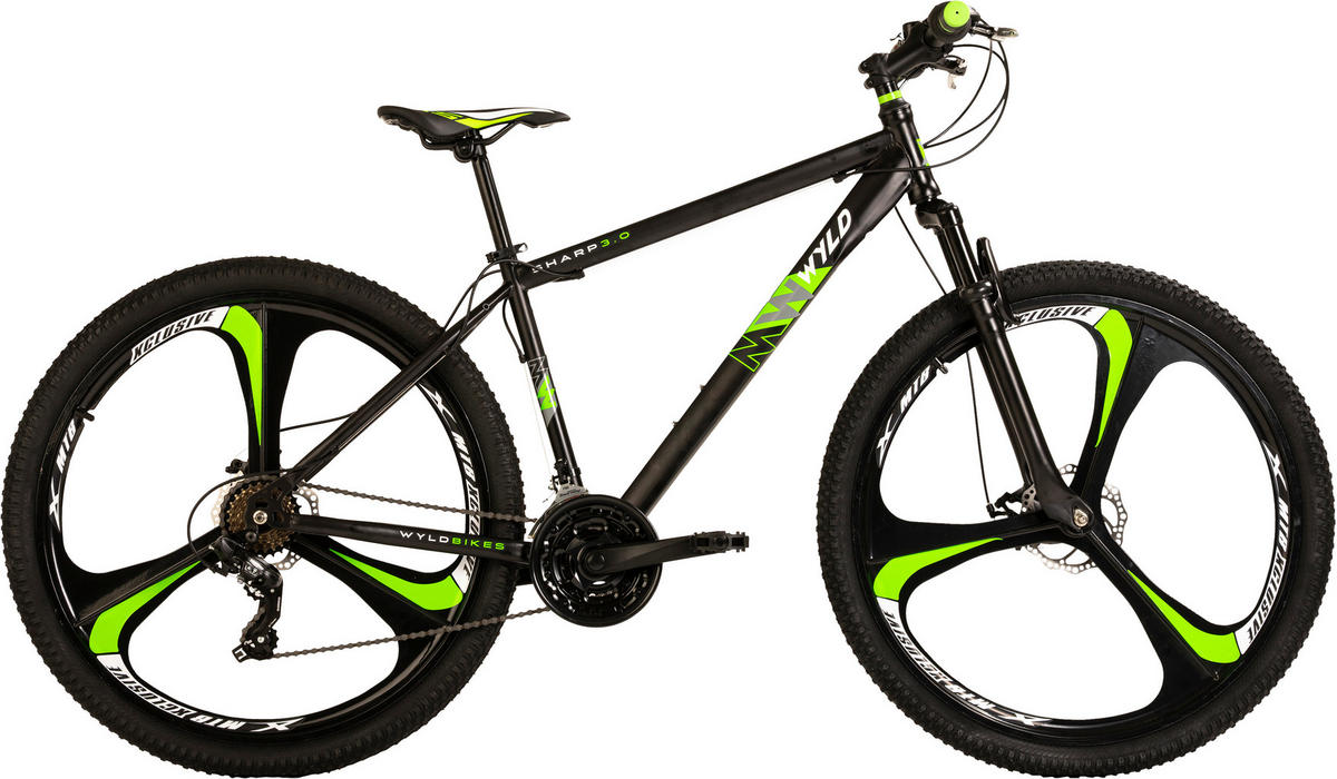 WYLD Mountain-Bike Sharp SHARP 3.0 29 Zoll Rahmenhöhe 51 cm 21 Gänge schwarz schwarz ca. 29 Zoll Sharp - schwarz - WYLD
