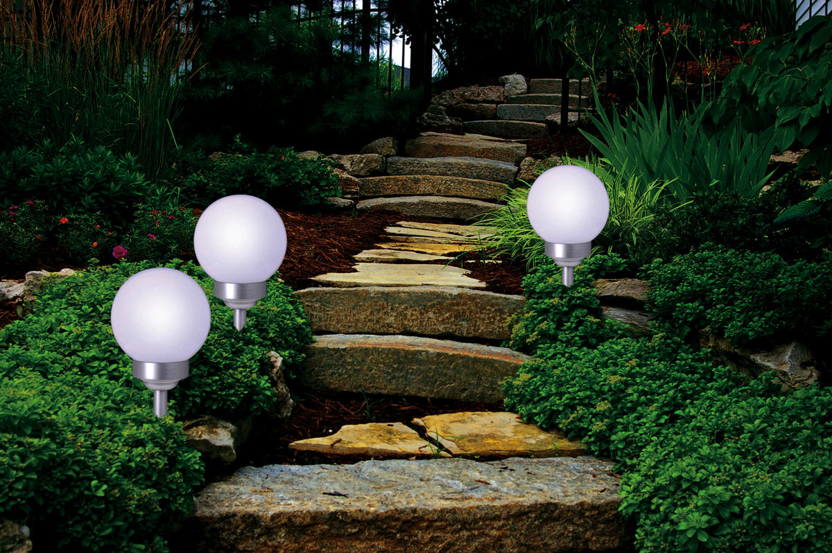 LED-Kugelerdspieß LED Kugelerdspieß "BALL" 15 cm - Näve Leuchten