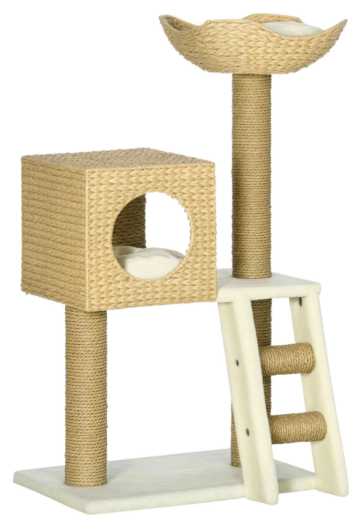 PawHut Kratzbaum natur Holz B/H/L: ca. 37x100,5x57 cm Kratzbaum - natur (57,00/37,00/100,50cm) - PawHut
