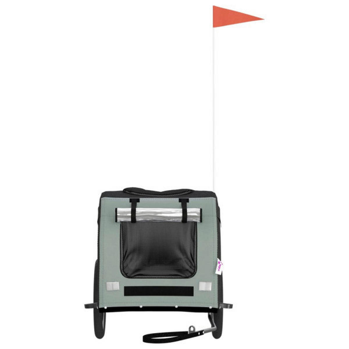 vidaXL Fahrradanhänger schwarz schwarz B/H/L: ca. 64x66x125 cm Hunde-Fahrradanhänger - schwarz (125,00/64,00/66,00cm) - vidaXL