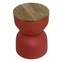 Beistelltisch Lino braun Mango H/D: ca. 41x30 cm Lino - braun/rot (30,00/41,00cm)