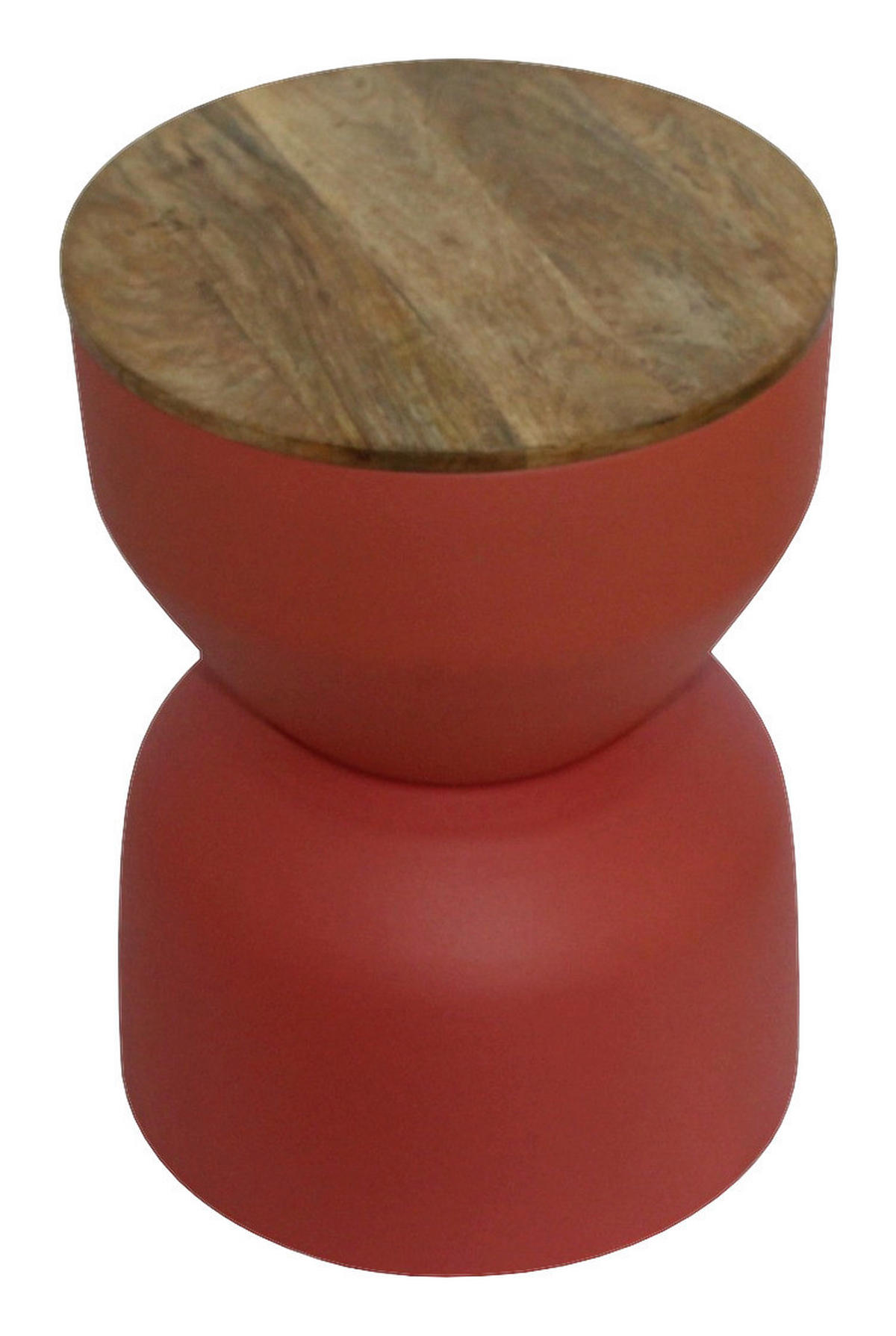 Beistelltisch Lino braun Mango H/D: ca. 41x30 cm Lino - braun/rot (30,00/41,00cm)