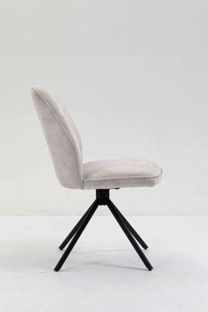 Thumbnail - Stuhl Mailand weiß Microfaser B/H/T: ca. 53x89x64 cm