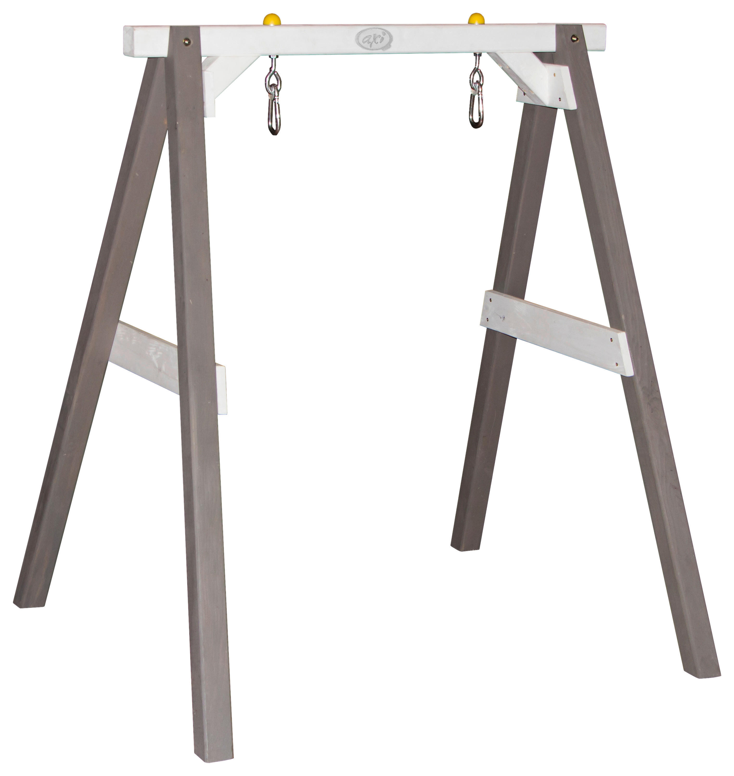 AXI Babyschaukel grau B/H/L: ca. 120x134x103 cm Babyschaukel Grau/Weiß - weiß/grau (103,00/120,00/134,00cm) - AXI