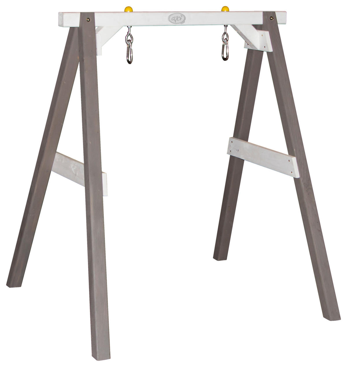 AXI Babyschaukel grau B/H/L: ca. 120x134x103 cm Babyschaukel Grau/Weiß - weiß/grau (103,00/120,00/134,00cm) - AXI
