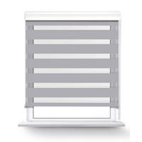 Doppelrollo mit Blende Easy-Fix silber B/L: ca. 100x160 cm Easy-Fix - silber (100,00/160,00cm) - POCOline
