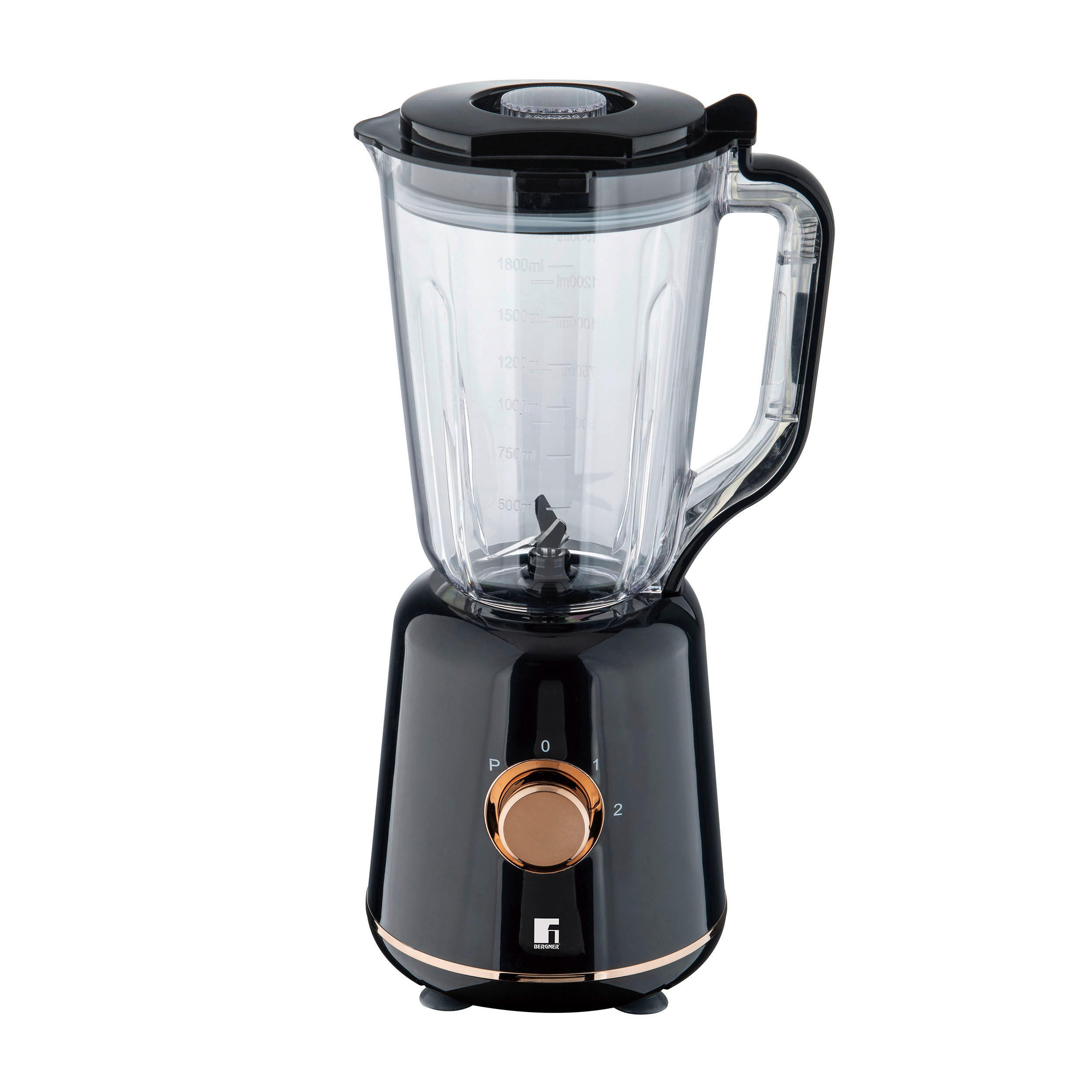 BERGNER Standmixer BG-53006-CP schwarz Kupfer Edelstahl Kunststoff B/H/L: ca. 15,5×38,5×15,5 cm