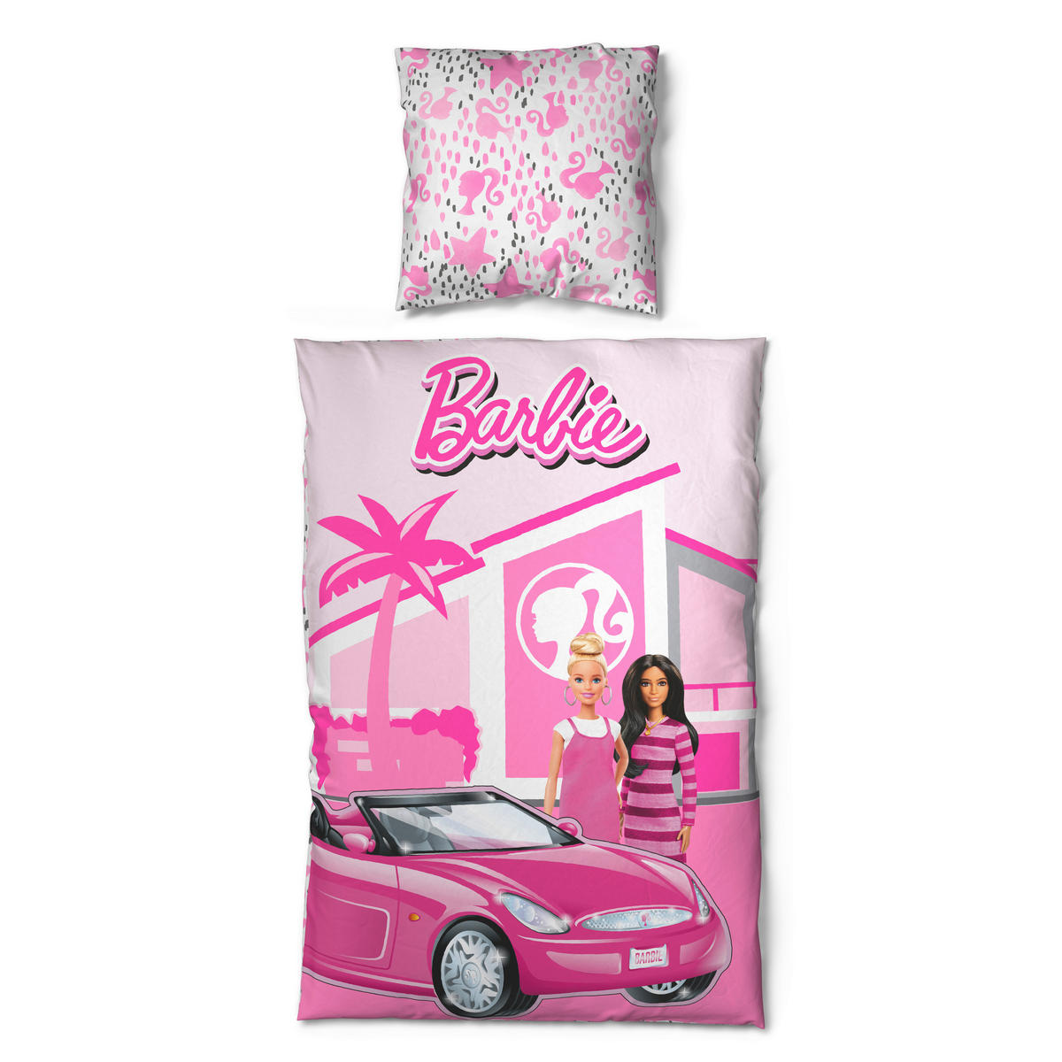 Microfaser Bettwäsche Barbie Barbie - rosa (135,00/200,00cm)