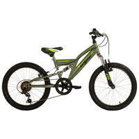WYLD Kinder-Mountainbike Zodiac ZODIAC 20 Zoll Rahmenhöhe 31 cm 6 Gänge grün grün ca. 20 Zoll Zodiac - grün - WYLD