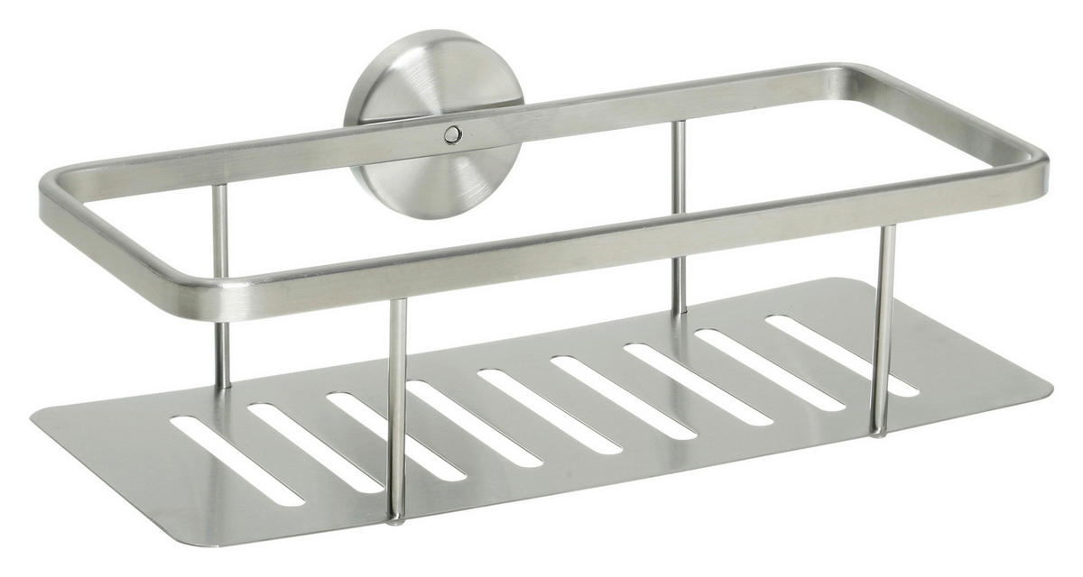 Duschkorb Chrom Edelstahl B/T/L: ca. 14x10x28 cm Rechteck-Duschkorb_Milano - Chrom (14,00/28,00cm) - POCOline