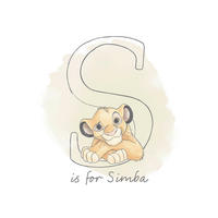 Komar Poster S like Simba Disney B/L: ca. 40x50 cm S like Simba - (40,00/50,00cm) - Komar