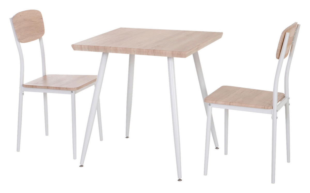 Essgruppe 835-086 natur B/H/T: ca. 70x76x70 cm 835-086 - natur (70,00/76,00/70,00cm) - HOMCOM