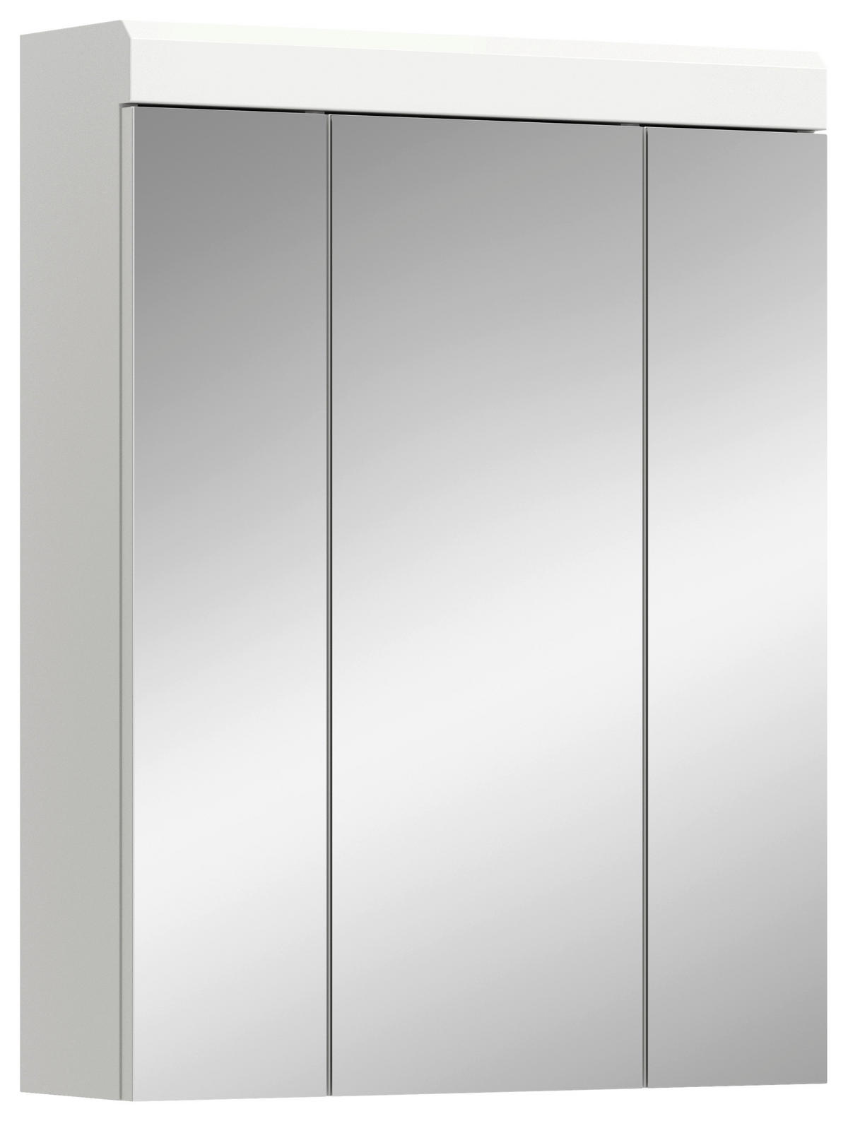 Spiegelschrank Scout weiß weiß Hochglanz B/H/T: ca. 60x79x18 cm Scout - weiß (60,00/79,00/18,00cm) - xonox.home