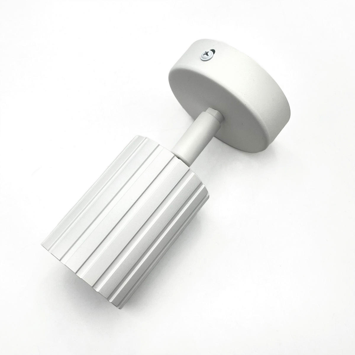 Lamkur Wandleuchte weiß Stahl B/H/L: ca. 8x16x8 cm GU10 1 Brennstellen Prisma - weiß (8,00/8,00/16,00cm) - Lamkur