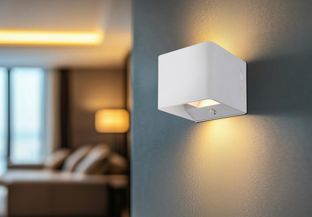 GLOBO LED-Wandleuchte klar weiß PVC Metall Kunststoff B/H/L: ca. 10,1x8x10,2 cm 1 Brennstellen VERONIKA - klar/weiß (10,20/10,10/8,00cm) - GLOBO