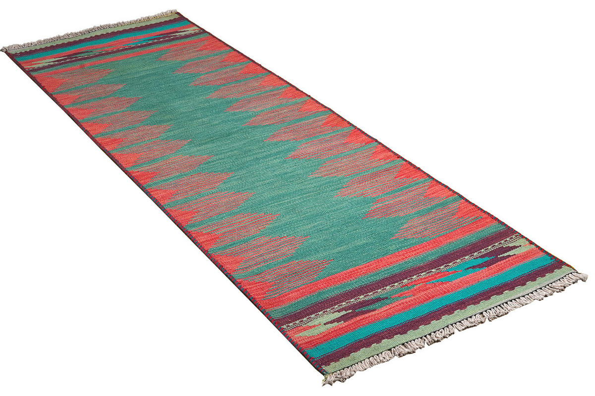 PersaTepp Teppich Kelim Gashgai multicolor B/L: ca. 65x203 cm Kelim Gashgai - multicolor (65,00/203,00cm) - PersaTepp