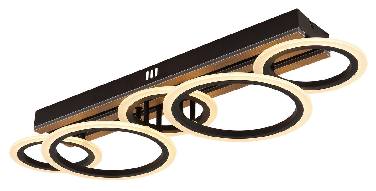 GLOBO Deckenventilator Deckenleuchte-Blevins - schwarz (81,00/30,00/15,00cm) - GLOBO