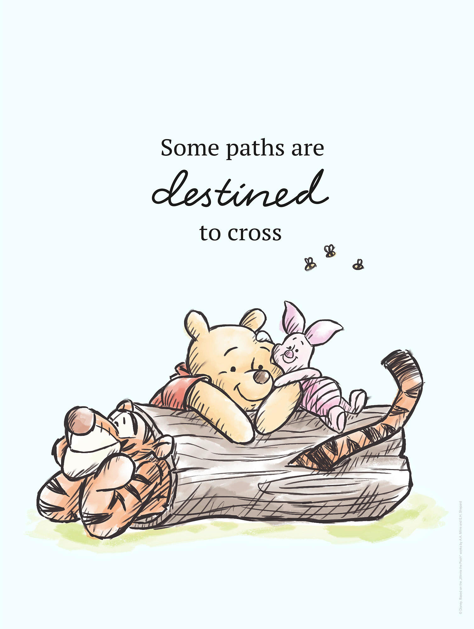 Komar Poster Winnie Pooh Path Disney B/L: ca. 30x40 cm günstig online kaufen