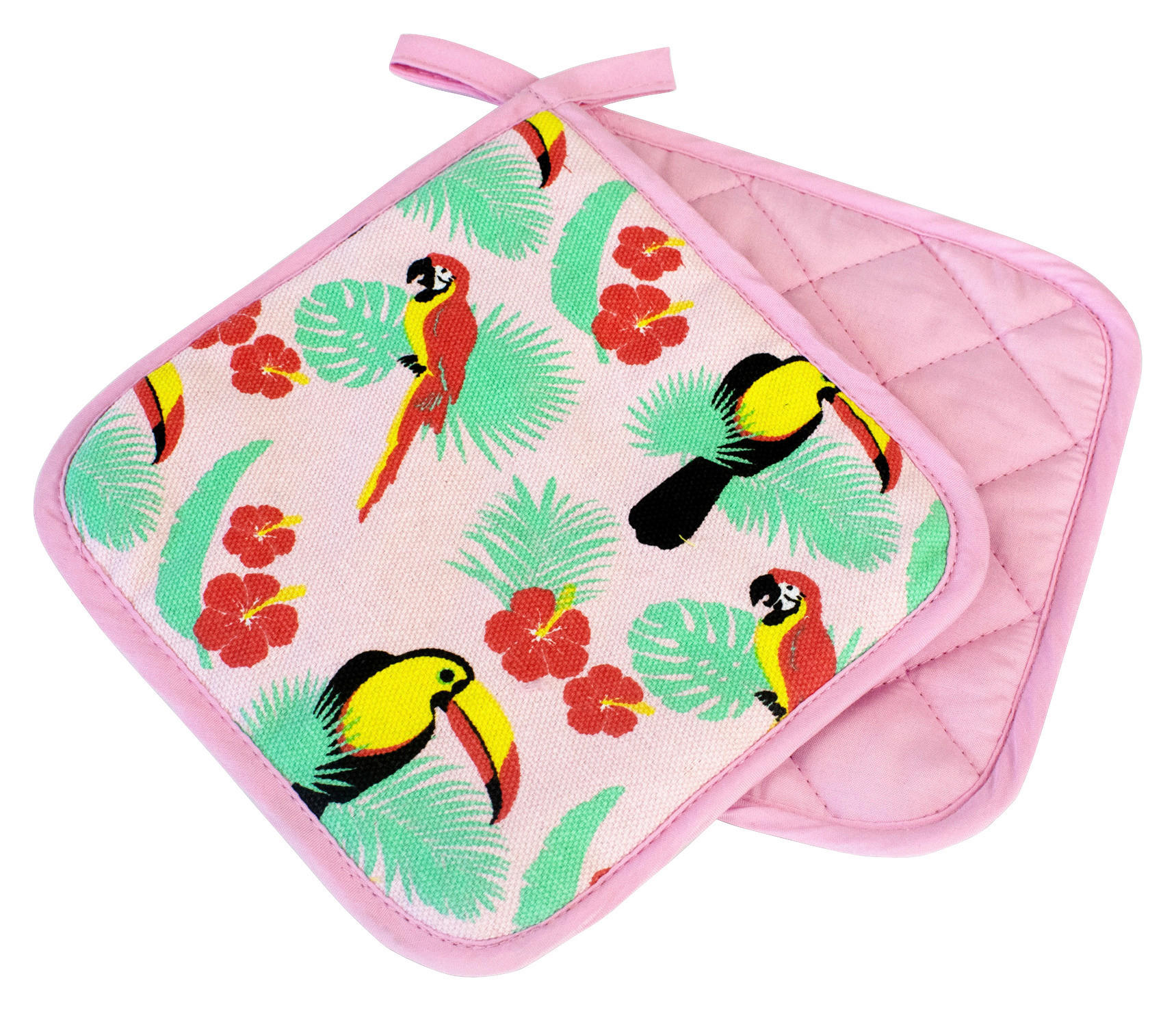 Küchenzubehör Topflappen_Tukan_2tlg. - bunt (18,00/18,00cm)