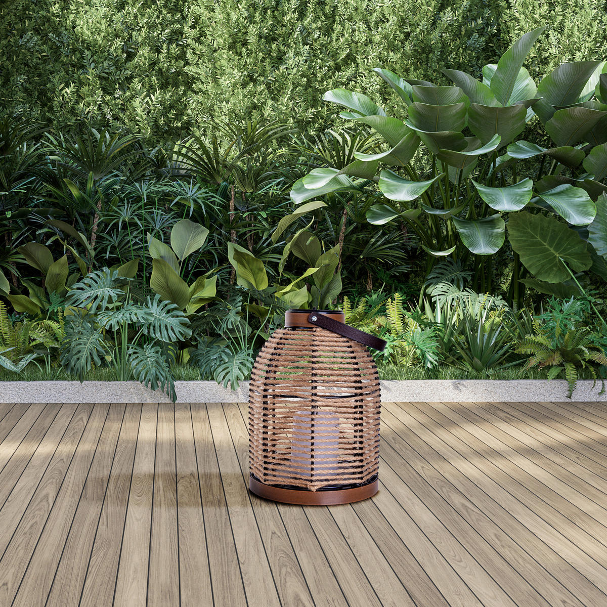 LED-Solarleuchte 5292627 beige Metall H/D: ca. 29x21 cm LED Solarleuchte "KORBINIAN" - beige (21,00/29,00cm) - Näve Leuchten