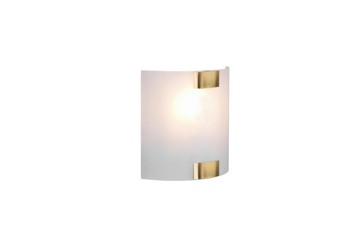 TRIO Wandleuchte 212700104  Pura altmessing Metall B/H/T: ca. 20x20x7 cm E27 1 Brennstellen Pura - altmessing (20,00/20,00/7,00cm) - Trio