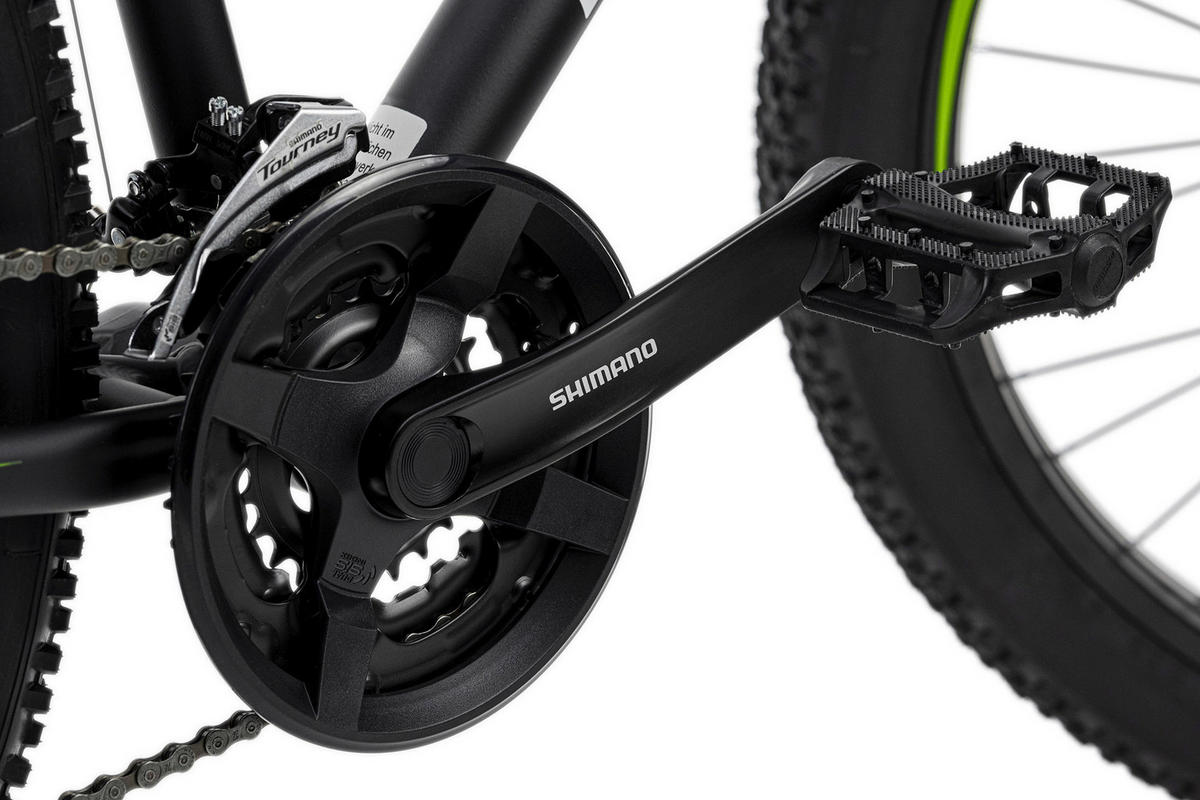 KS-Cycling Mountain-Bike Xceed 27,5" Xceed 27,5 Zoll Rahmenhöhe 50 cm 24 Gänge schwarz schwarz ca. 27,5 Zoll Xceed - schwarz/grün - KS-Cycling