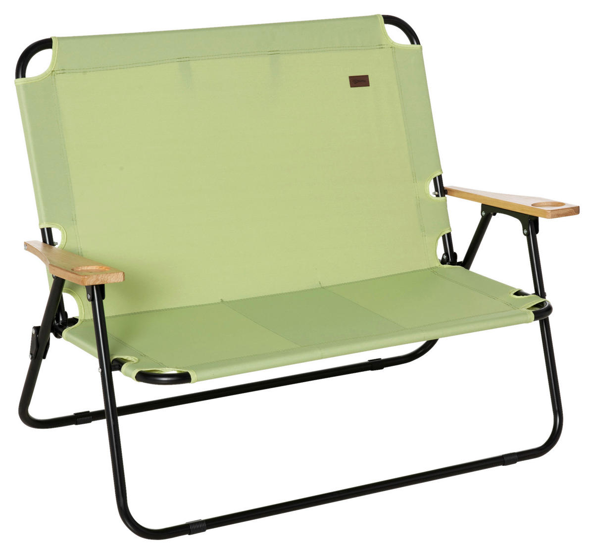 Outsunny Campingstuhl grün Stoff B/H/L: ca. 67x80x141 cm Campingstuhl - grün (141,00/67,00/80,00cm) - Outsunny