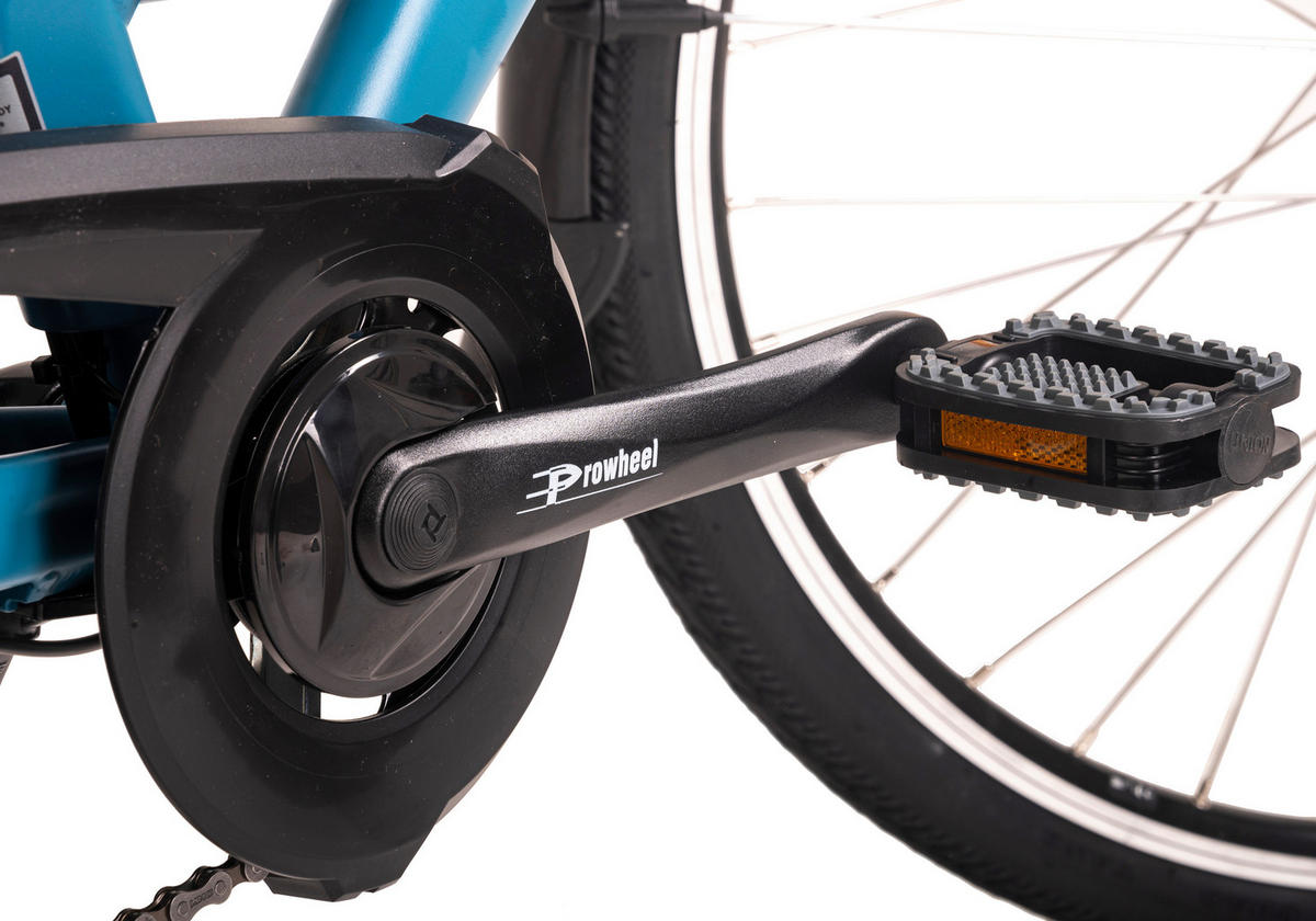 Hollandia City E-Bike Optima Basic KS188E 28 Zoll Rahmenhöhe 44 cm 7 Gänge türkis türkis ca. 250 W ca. 36 V ca. 28 Zoll Optima Basic - türkis - Hollandia