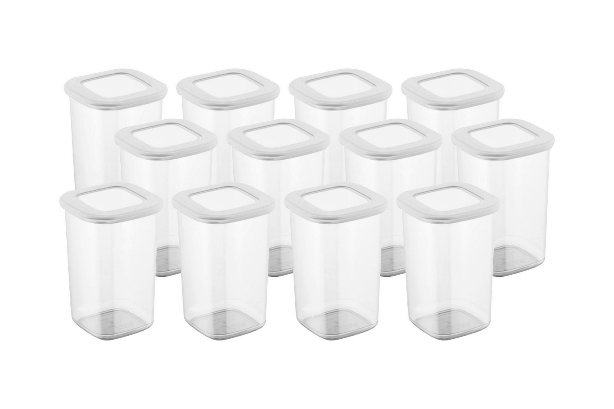 HermiaConcept Vorratsdosenset 12-tlg. weiß B/H/T/L/D: ca. 10x16,5x10x10x10 cm 12-tlg. - weiß (10,00/10,00/16,50cm) - HermiaConcept