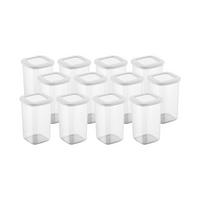 HermiaConcept Vorratsdosenset 12-tlg. weiß B/H/T/L/D: ca. 10x16,5x10x10x10 cm 12-tlg. - weiß (10,00/10,00/16,50cm) - HermiaConcept