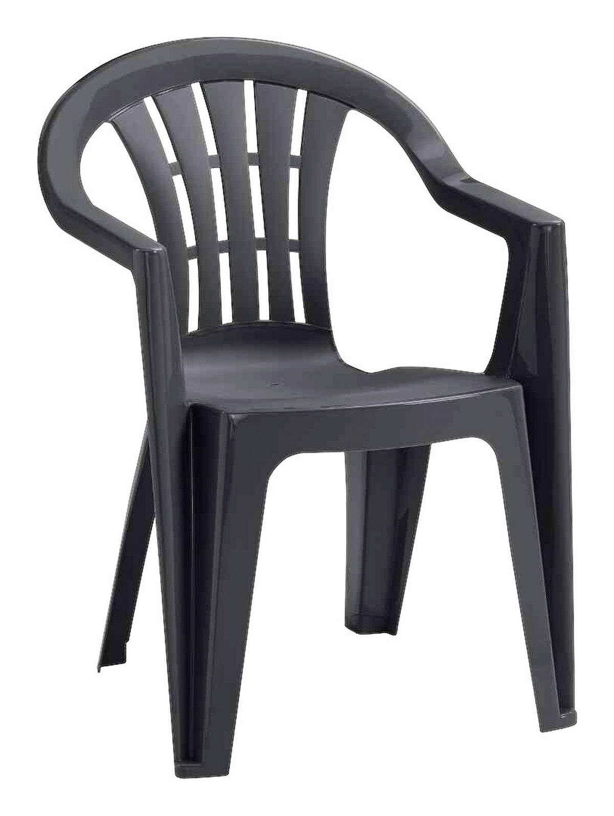 Jardin Sessel Cuba Fresh Graphit Kunststoff B/H/L: ca. 58x79x56 cm Cuba Fresh - Graphit (56,00/58,00/79,00cm) - Jardin