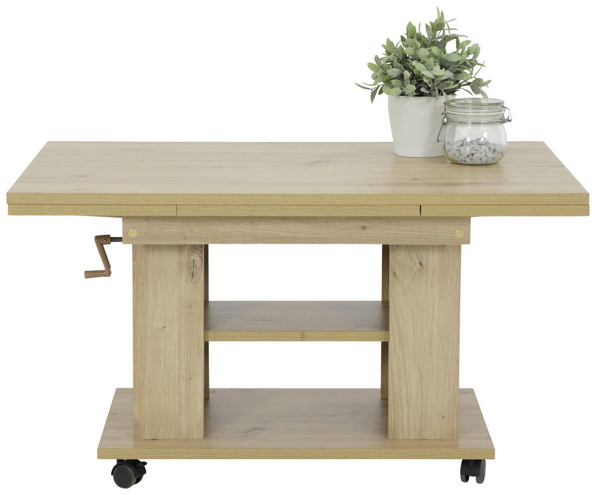 Hela Couchtisch JAKOB Eiche Artisan Holzwerkstoff B/H/T: ca. 90x51x60 cm JAKOB - Eiche (90,00/51,00/60,00cm) - Hela