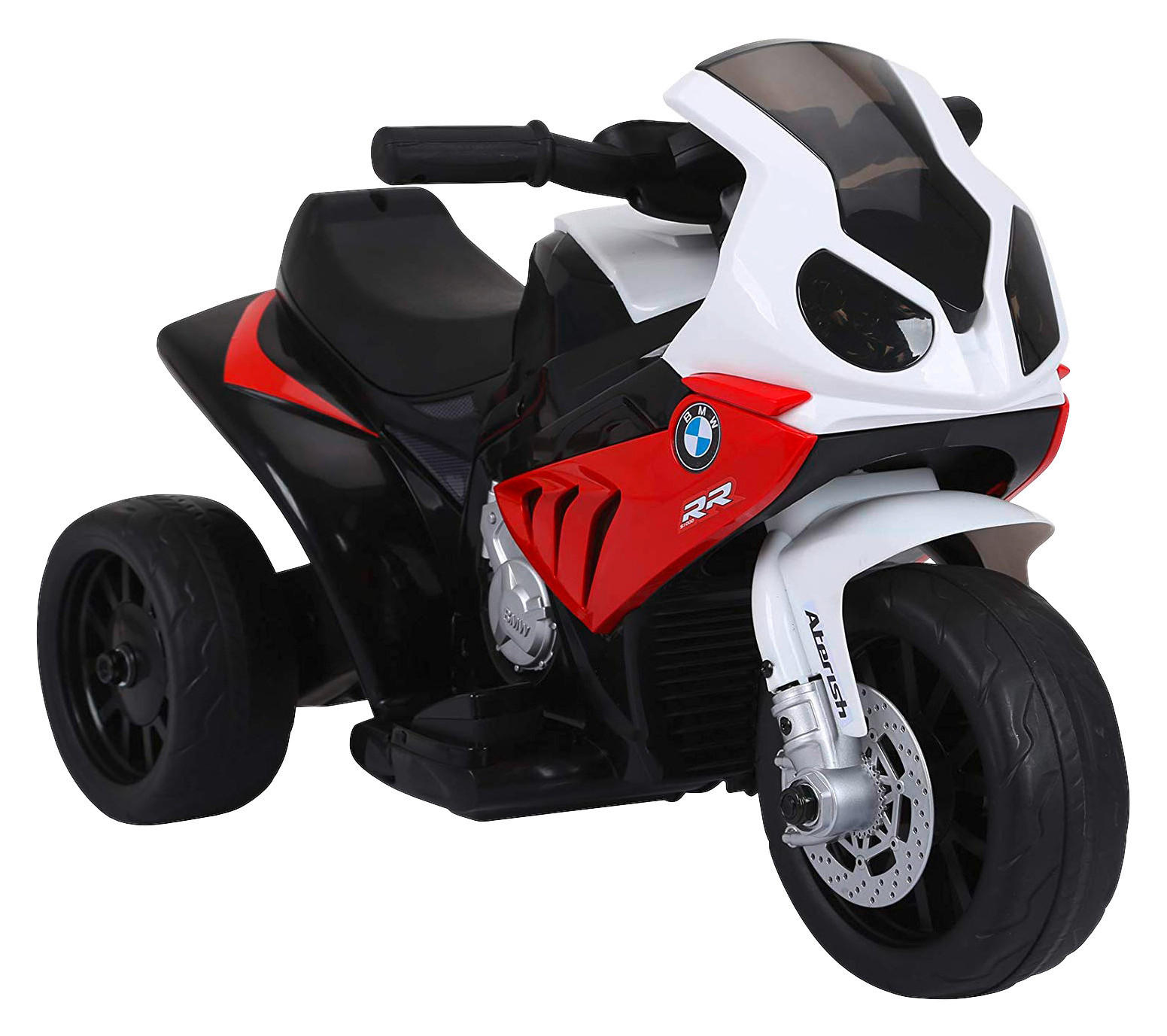 HOMCOM Kindermotorrad BMW S1000RR weiß B/H/L: ca. 37x44x66 cm BMW S1000RR - weiß/rot (66,00/37,00/44,00cm) - HOMCOM