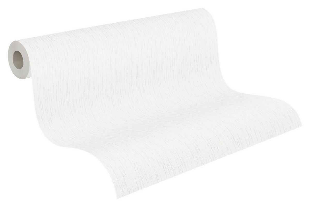 A.S.Creation Papiertapete weiß B/H/D: ca. 53x1005x10 cm Papiertapete - weiß (10,00/1005,00cm) - A.S.Creation