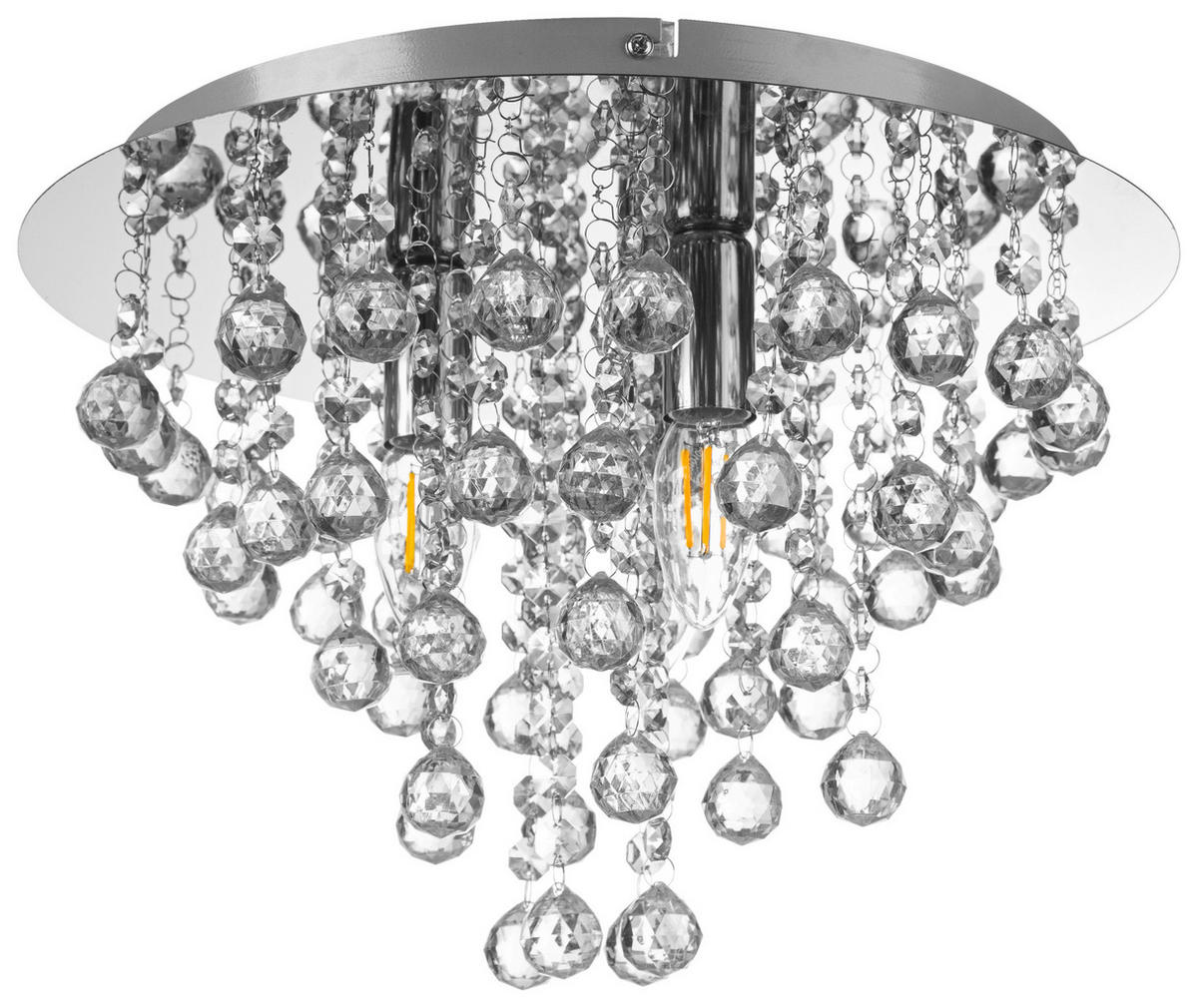 Nowa Deckenleuchte 63040306 Chrom Metall H/D: ca. 26x38 cm E14 3 Brennstellen LONDON - Chrom (38,00/26,00cm) - Nowa
