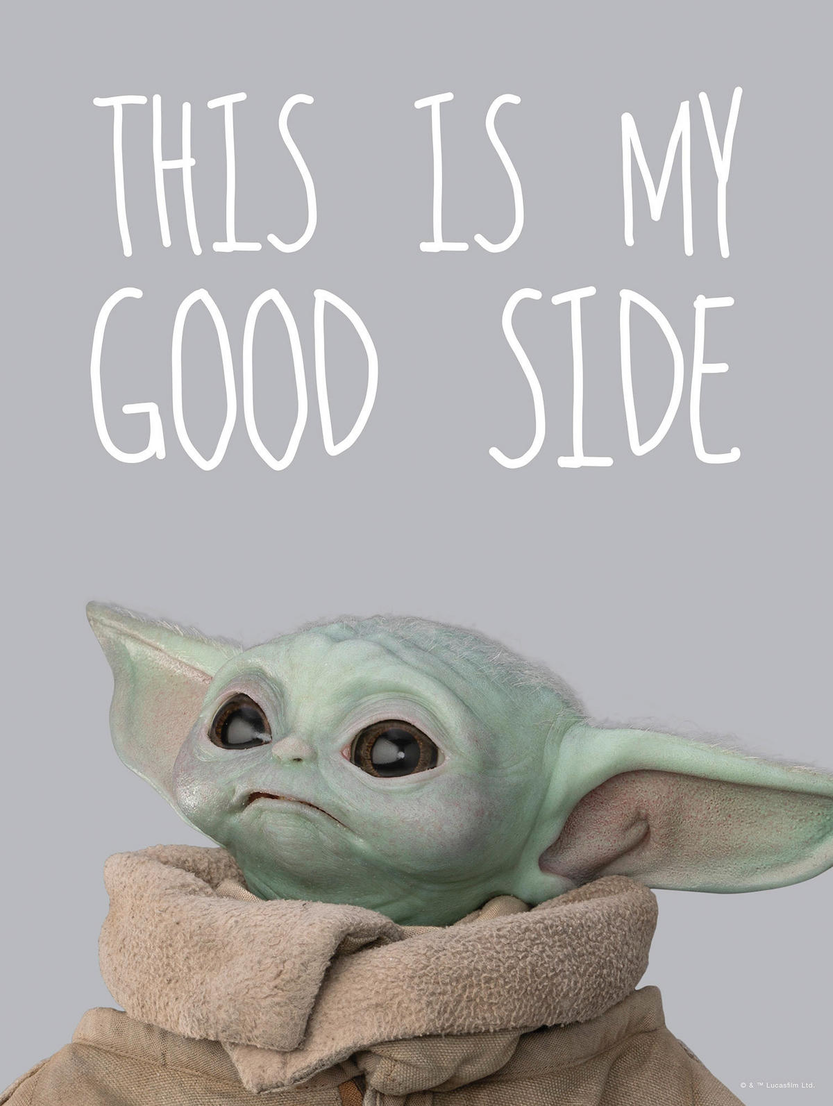 Komar Poster Mandalorian The Child Chocolate Sid Disney B/L: ca. 30x40 cm Mandalorian The Child Chocolate Sid - (30,00/40,00cm) - Komar